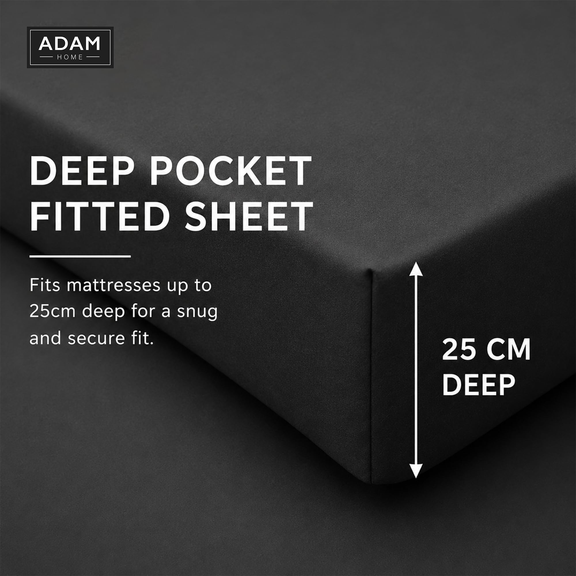 Reversible Duvet Cover Set with Fitted Sheet – 7 Colours, Single to Super King (view 4)