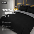 Reversible Duvet Cover Set with Fitted Sheet – 7 Colours, Single to Super King (view 5)