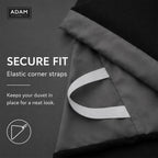 Reversible Duvet Cover Set with Fitted Sheet – 7 Colours, Single to Super King (view 6)