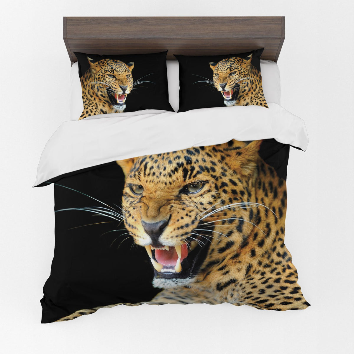 Animal Duvet Cover Set – Roaring Leopard