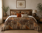 Patchwork Duvet Cover Set – Rustic Tribal