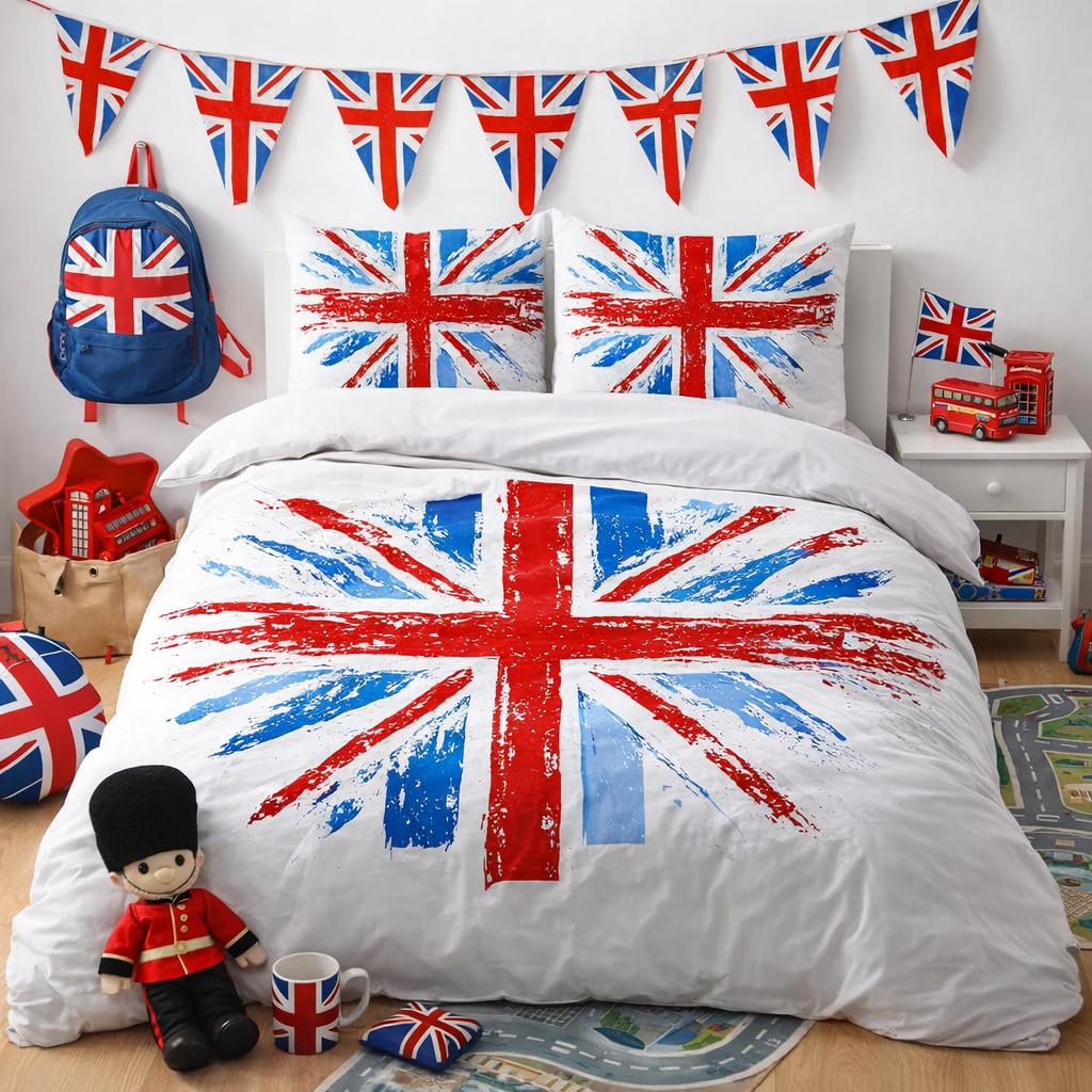 Union Jack Duvet Cover Set – Rustic Union Jack