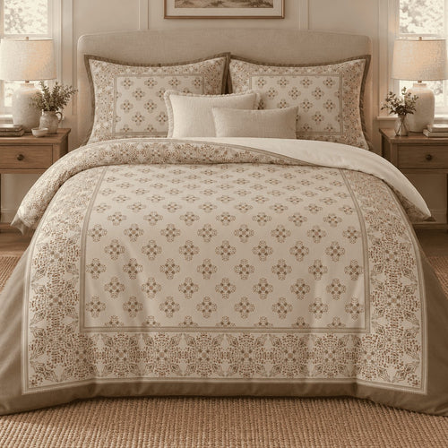 Sand Coral Framed Heritage Duvet Cover Set – Single to Emperor