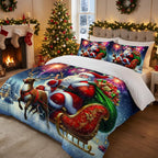 Santa & Reindeer Duvet Cover Set – 12 Designs, Single to Super King (view 2)