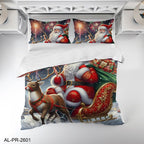Santa & Reindeer Duvet Cover Set – 12 Designs, Single to Super King (view 3)