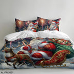 Santa & Reindeer Duvet Cover Set – 12 Designs, Single to Super King (view 4)