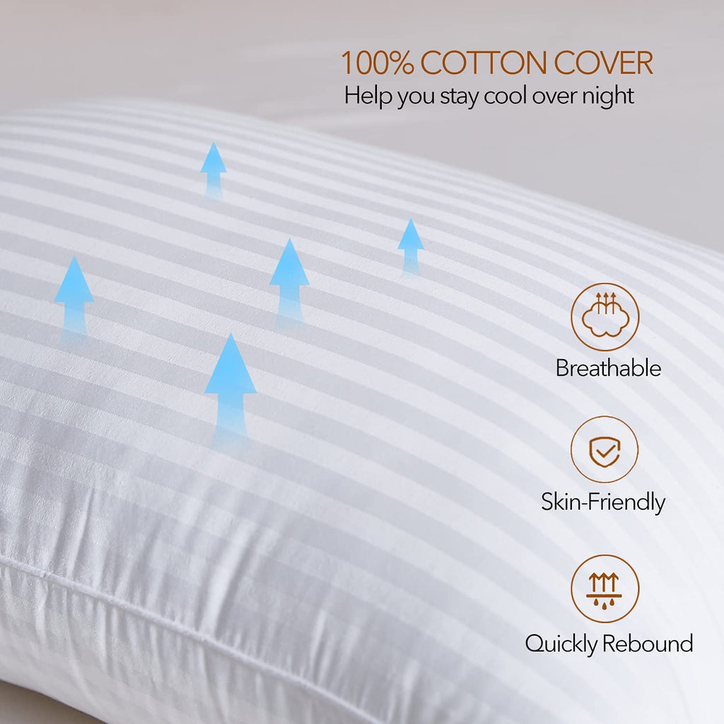 Satin Stripe Pillows 48x74 cm – Hollowfibre, Packs of 2-8 (view 4)