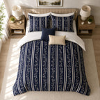 Stripe Duvet Cover Set – Scroll Stripe
