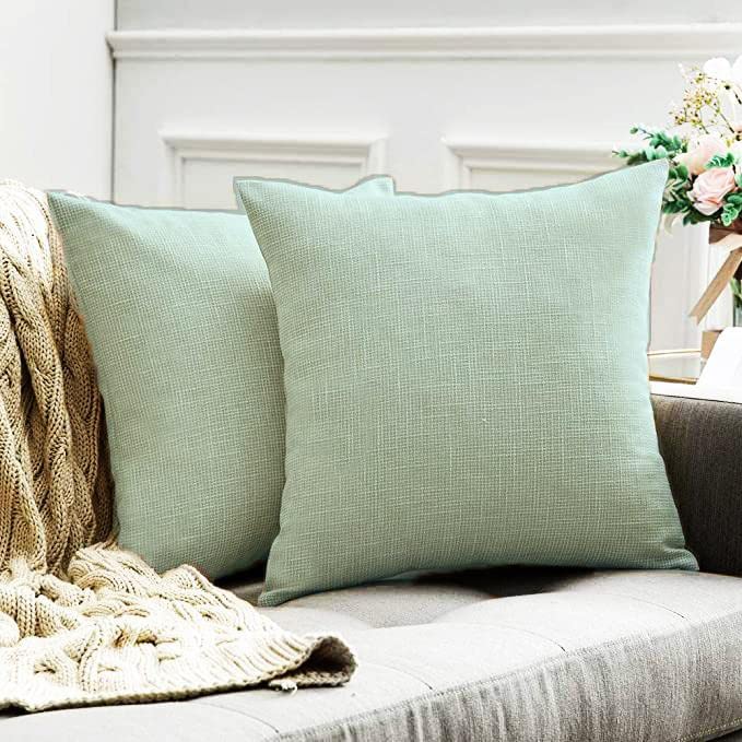 Oxford Cotton Cushion Covers 40-50 cm – Sea Green