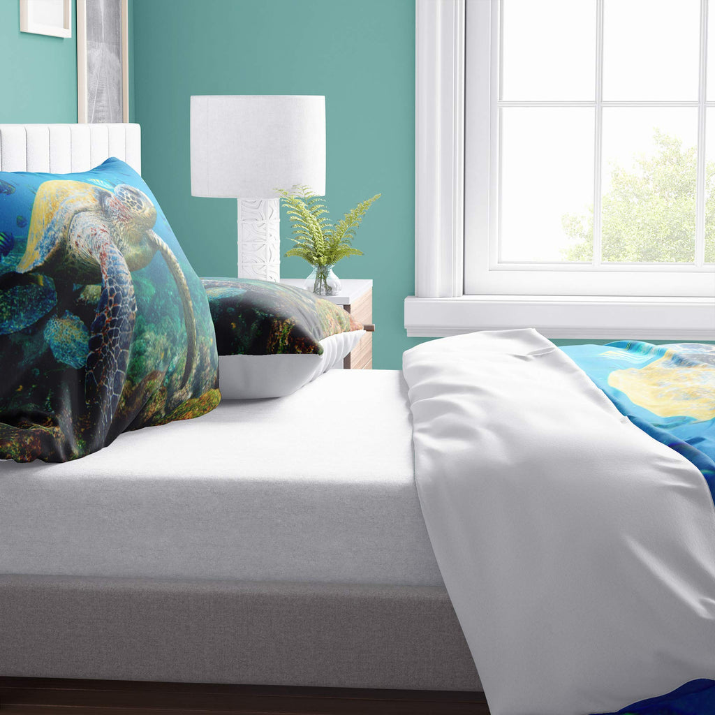 Sea Turtle Duvet Cover Set – 10 Designs, Single to Super King (view 2)