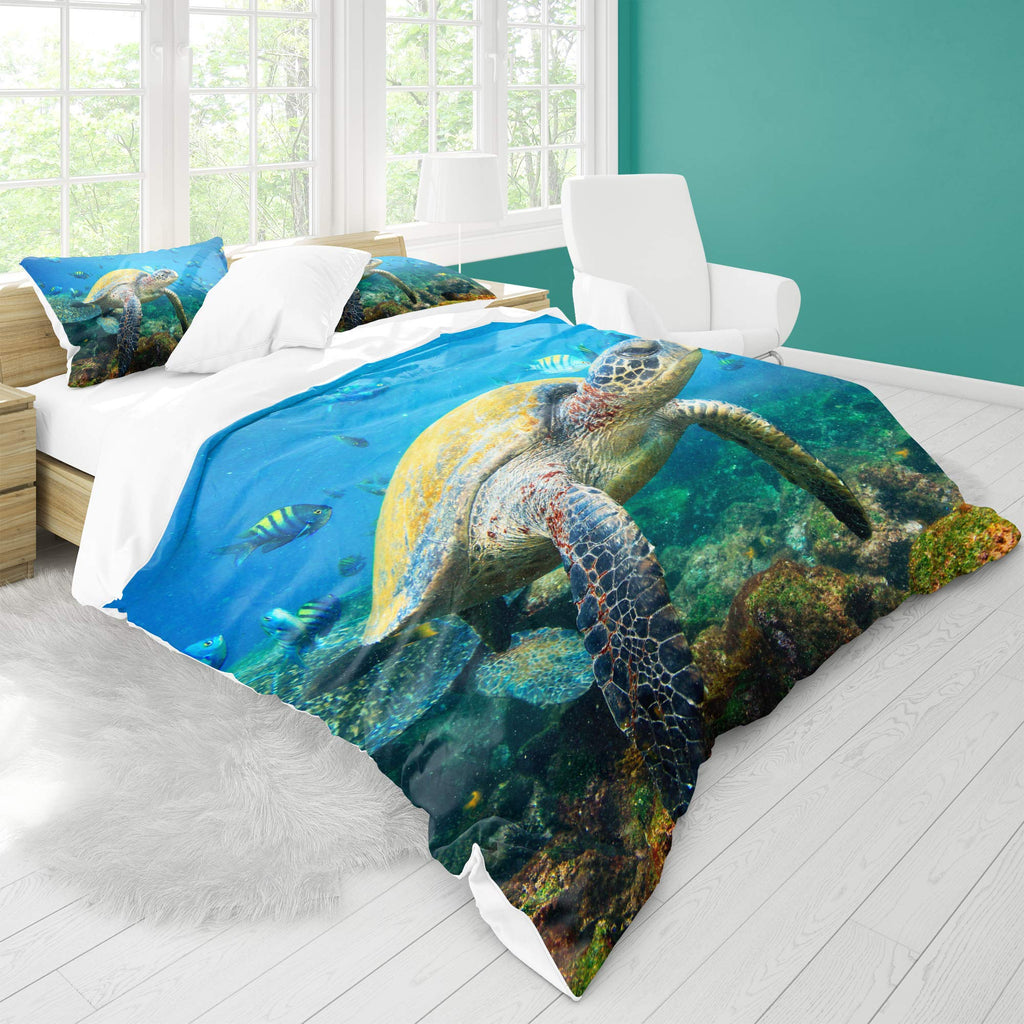 Sea Turtle Duvet Cover Set – 10 Designs, Single to Super King (view 4)