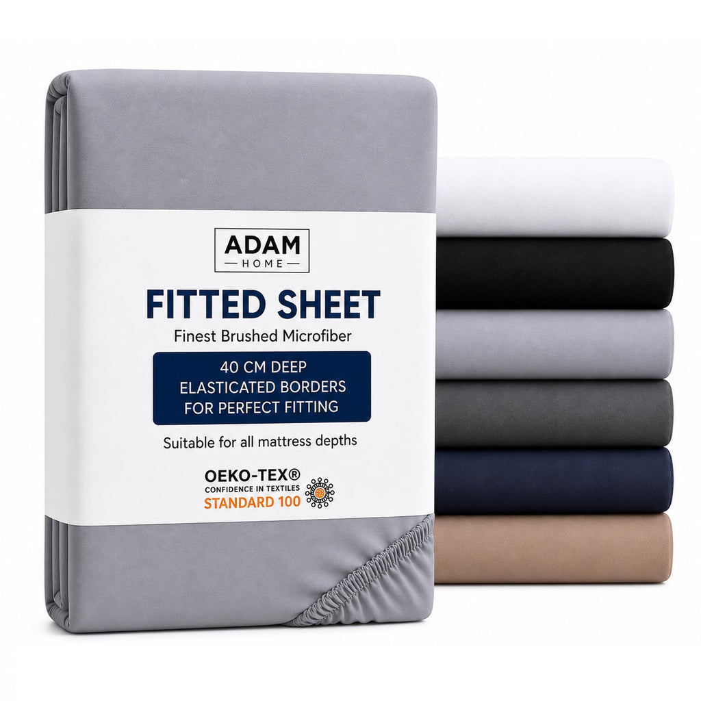 Extra Deep Fitted Sheet 40 cm – Silver Grey