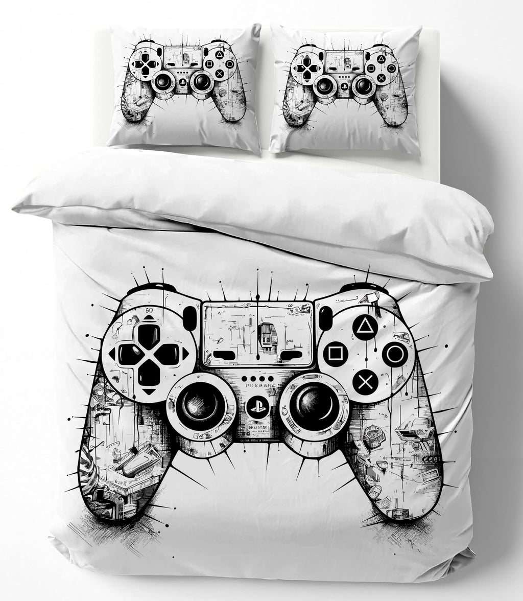 Gaming Duvet Cover Set – Sketch Gaming Controller