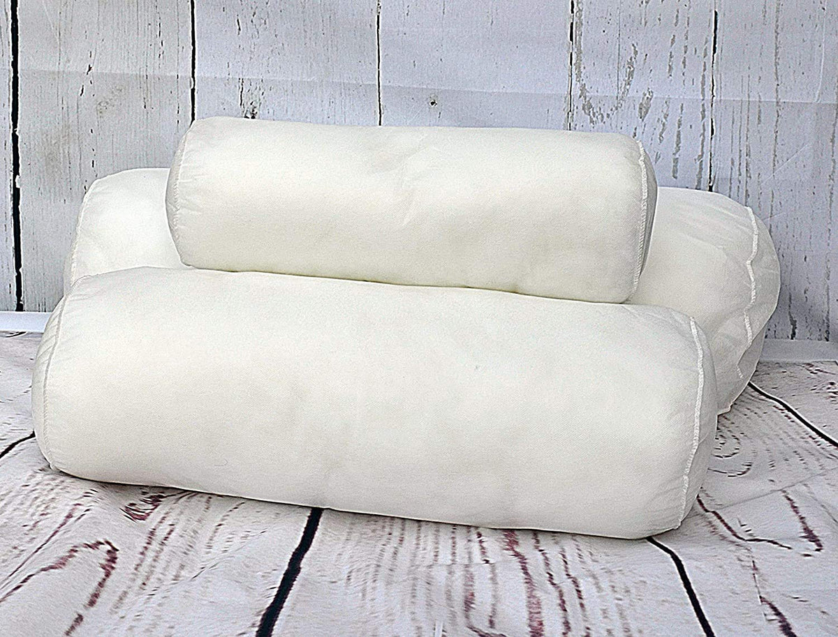 Small Bolster Cushions – Cotton Covers, 10x37 & 15x45 cm (view 3)