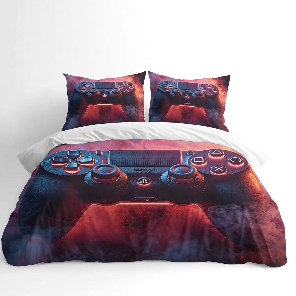 Gaming Duvet Cover Set – Smoky Gamepad