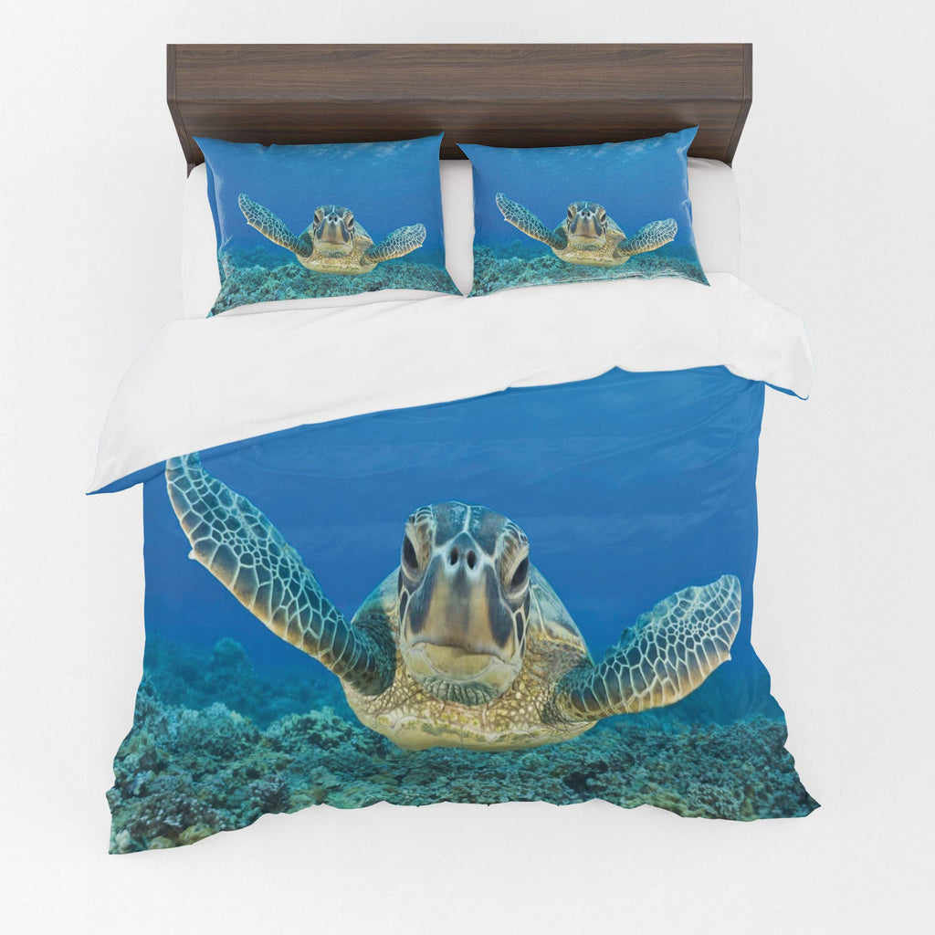 Sea Turtle Duvet Cover Set – Soaring Sea Turtle