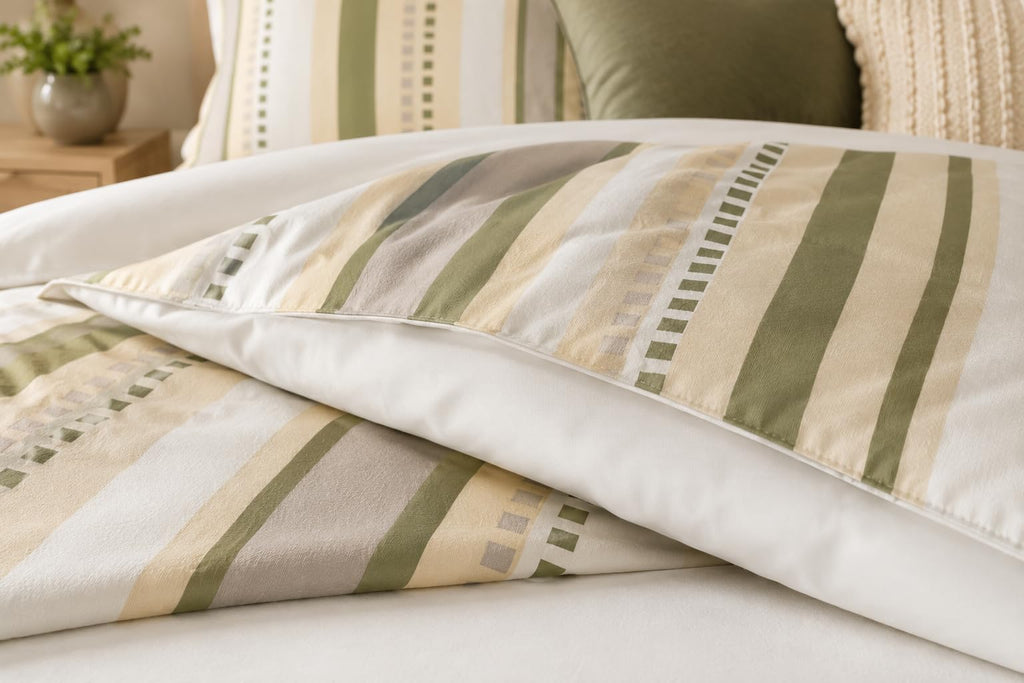 Stripe Duvet Cover Set – 10 Designs, Single to Emperor