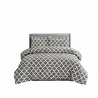 Diamond Grey Duvet Cover Set – Super King