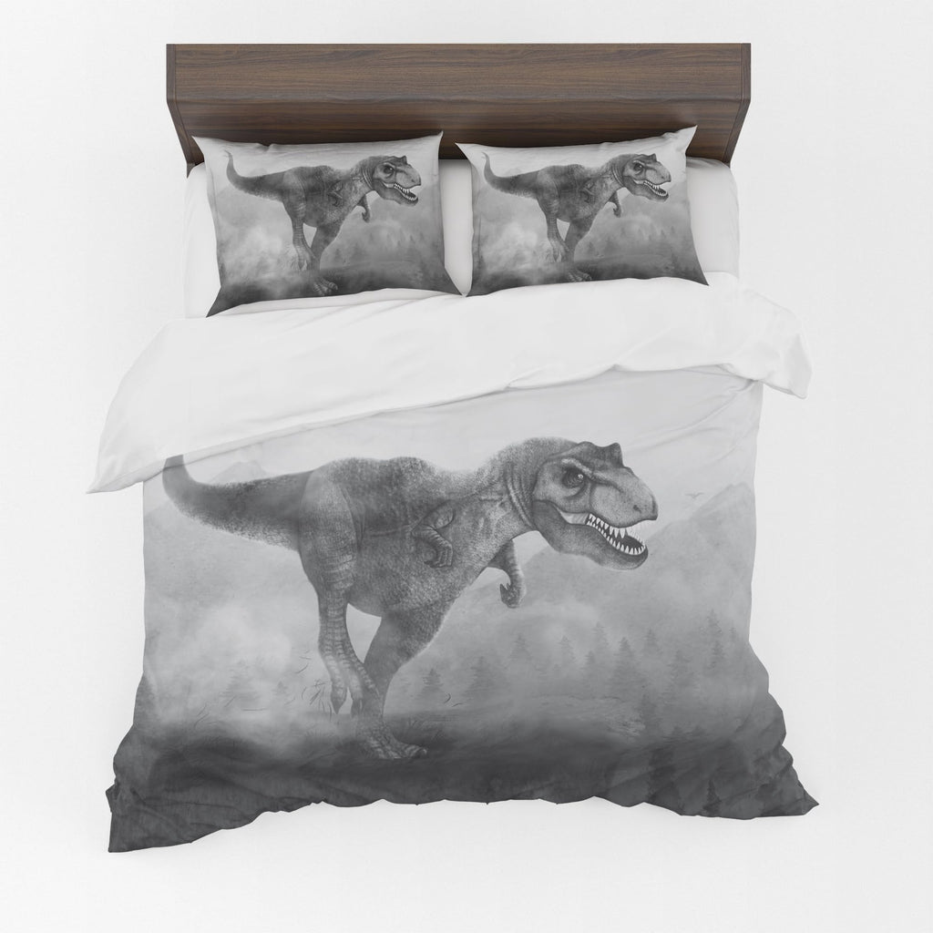 Dinosaur Duvet Cover Set – T-Rex Noir