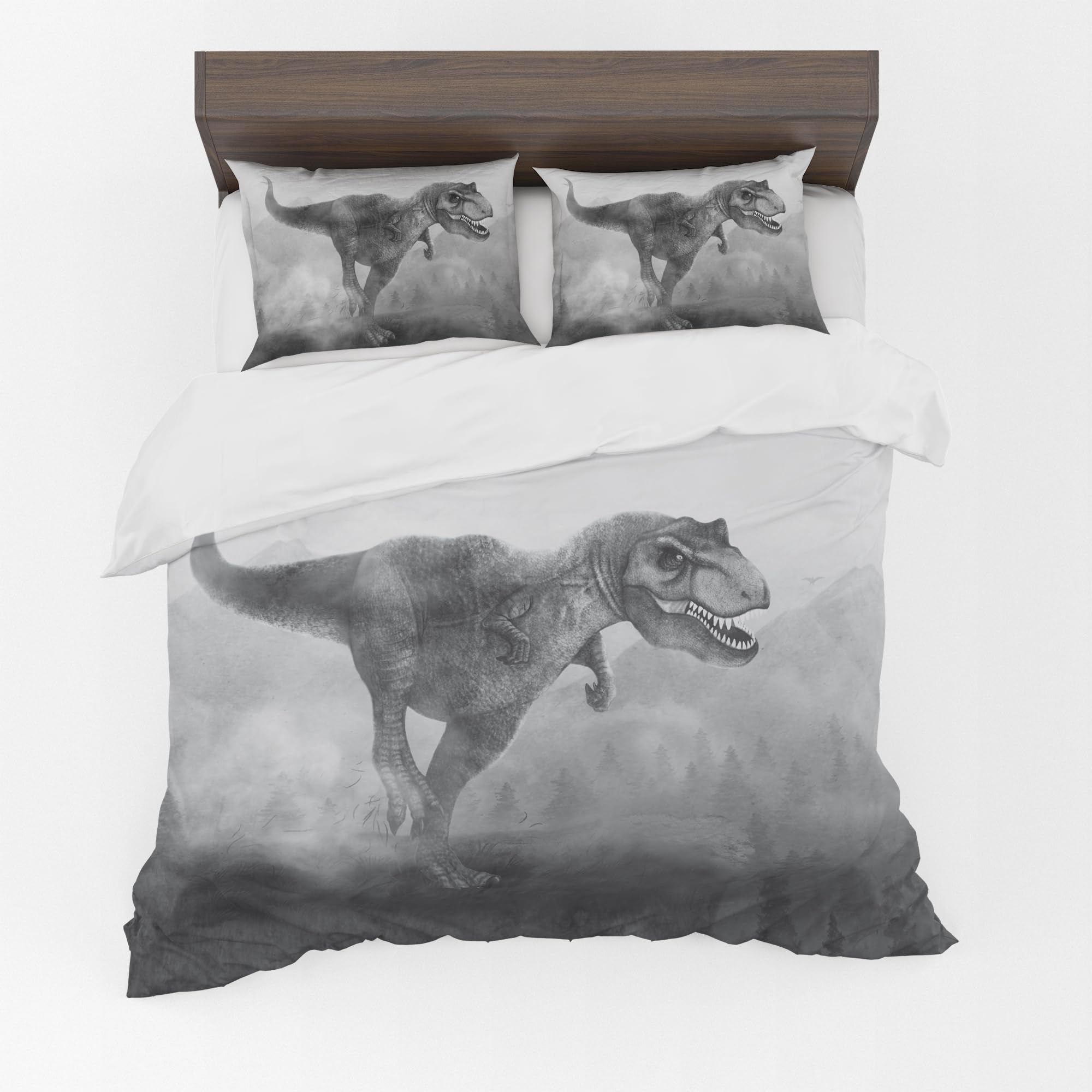 Dinosaur Duvet Cover Set – T-Rex Noir
