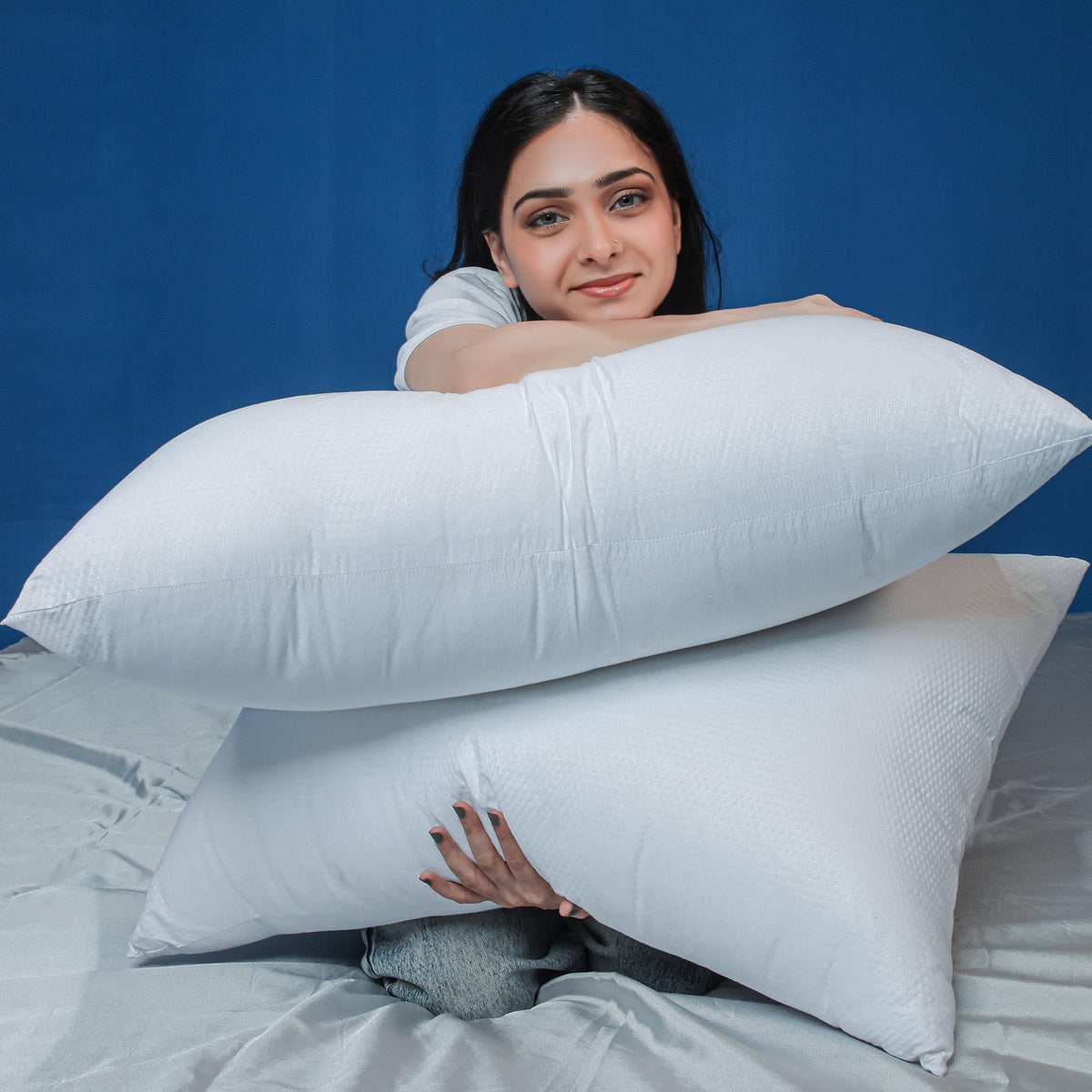 Textured Pillows 48x74 cm – Cotton Cover, Packs of 2-8
