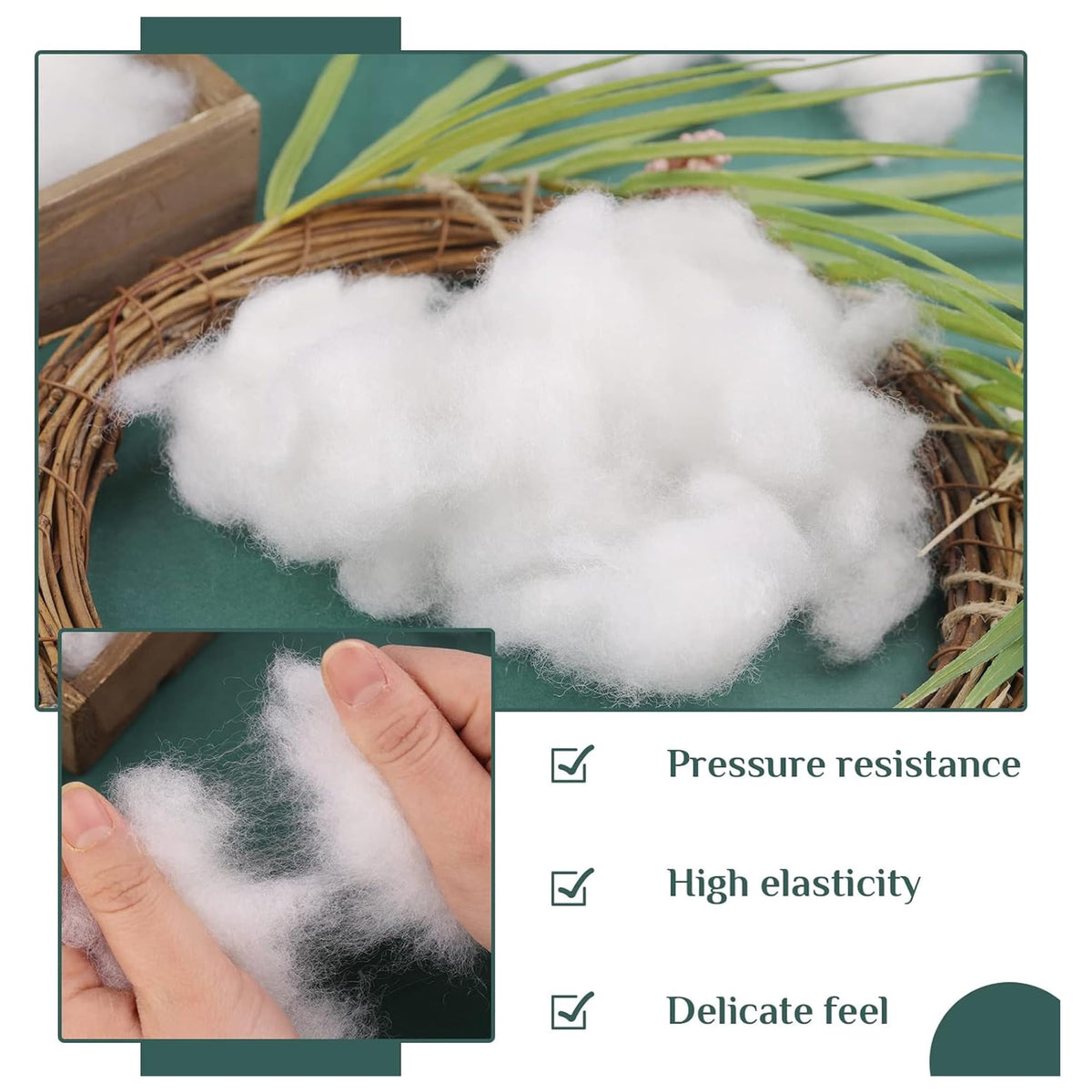 Toy Stuffing – Virgin Hollowfibre, 500g to 2kg