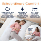 U Shaped Pregnancy Pillow 12ft – Hollowfibre, Cotton Cover