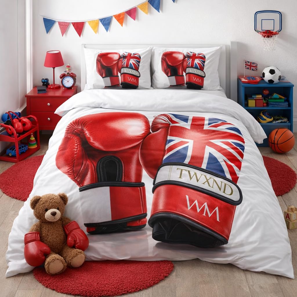 Boxing Gloves Duvet Cover Set – 8 Designs, Single to Emperor Secondary image