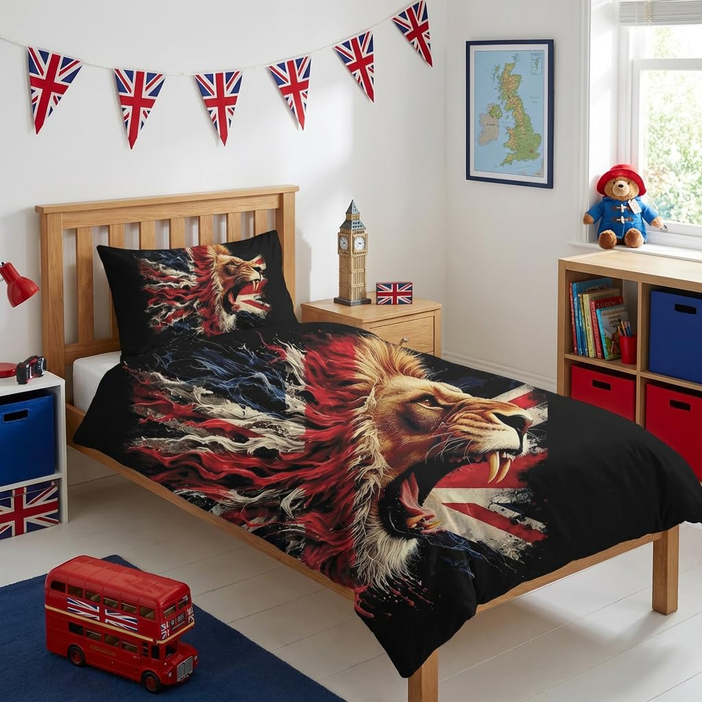 Union Jack Duvet Cover Set – Union Jack Lion