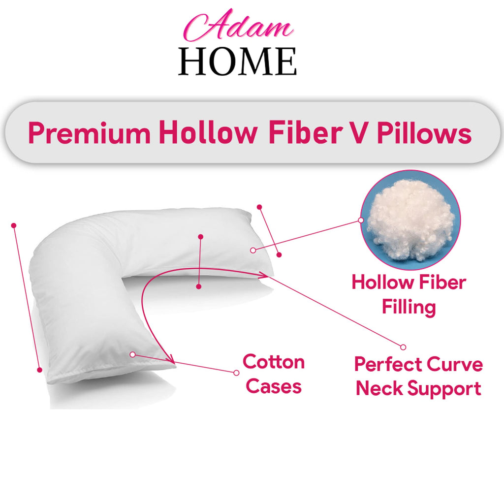 V Shaped Pillow with Pillowcase – 6 Colours (view 3)