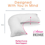 V Shaped Pillow with Pillowcase – 6 Colours