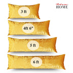 Crushed Velvet Bolster Pillow – 4 Colours, 3ft to 6ft (view 10)