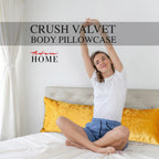 Crushed Velvet Bolster Pillow – 4 Colours, 3ft to 6ft (view 11)