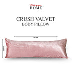 Crushed Velvet Bolster Pillow – 4 Colours, 3ft to 6ft (view 14)