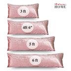 Crushed Velvet Bolster Pillow – 4 Colours, 3ft to 6ft (view 16)