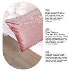 Crushed Velvet Bolster Pillow – 4 Colours, 3ft to 6ft (view 18)