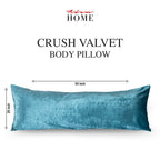 Crushed Velvet Bolster Pillow – 4 Colours, 3ft to 6ft (view 20)