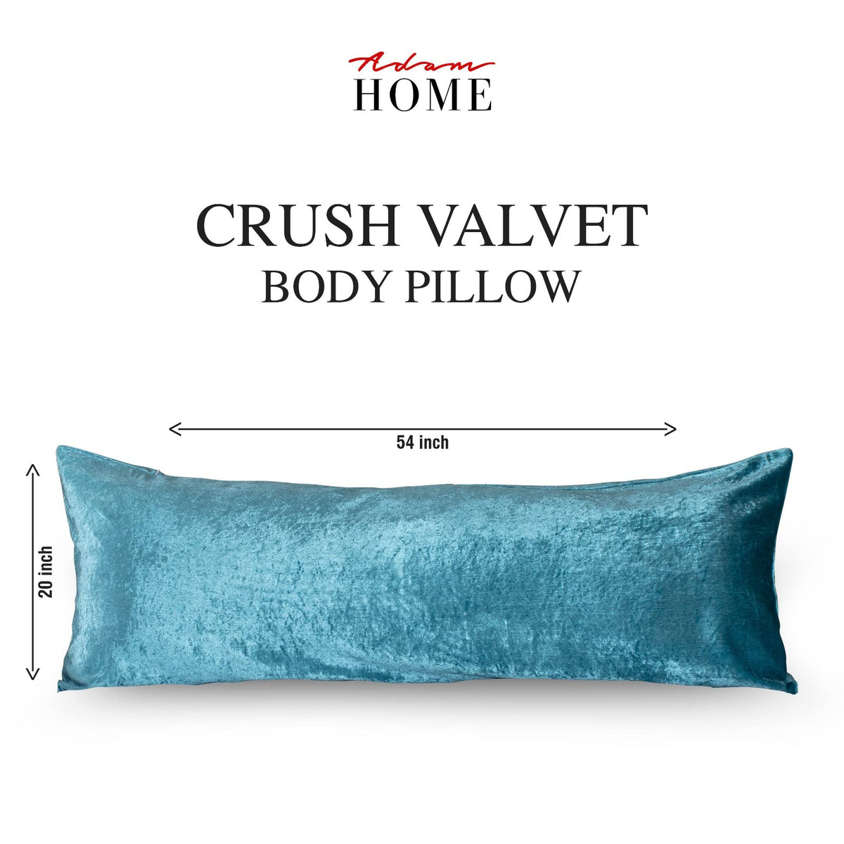 Crushed Velvet Bolster Pillow – 4 Colours, 3ft to 6ft (view 20)