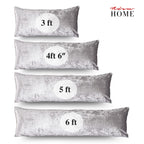 Crushed Velvet Bolster Pillow – 4 Colours, 3ft to 6ft (view 3)