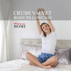 Crushed Velvet Bolster Pillow – 4 Colours, 3ft to 6ft (view 4)