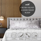 Crushed Velvet Bolster Pillow – 4 Colours, 3ft to 6ft (view 6)