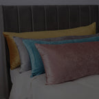Crushed Velvet Bolster Pillow – 4 Colours, 3ft to 6ft (view 7)
