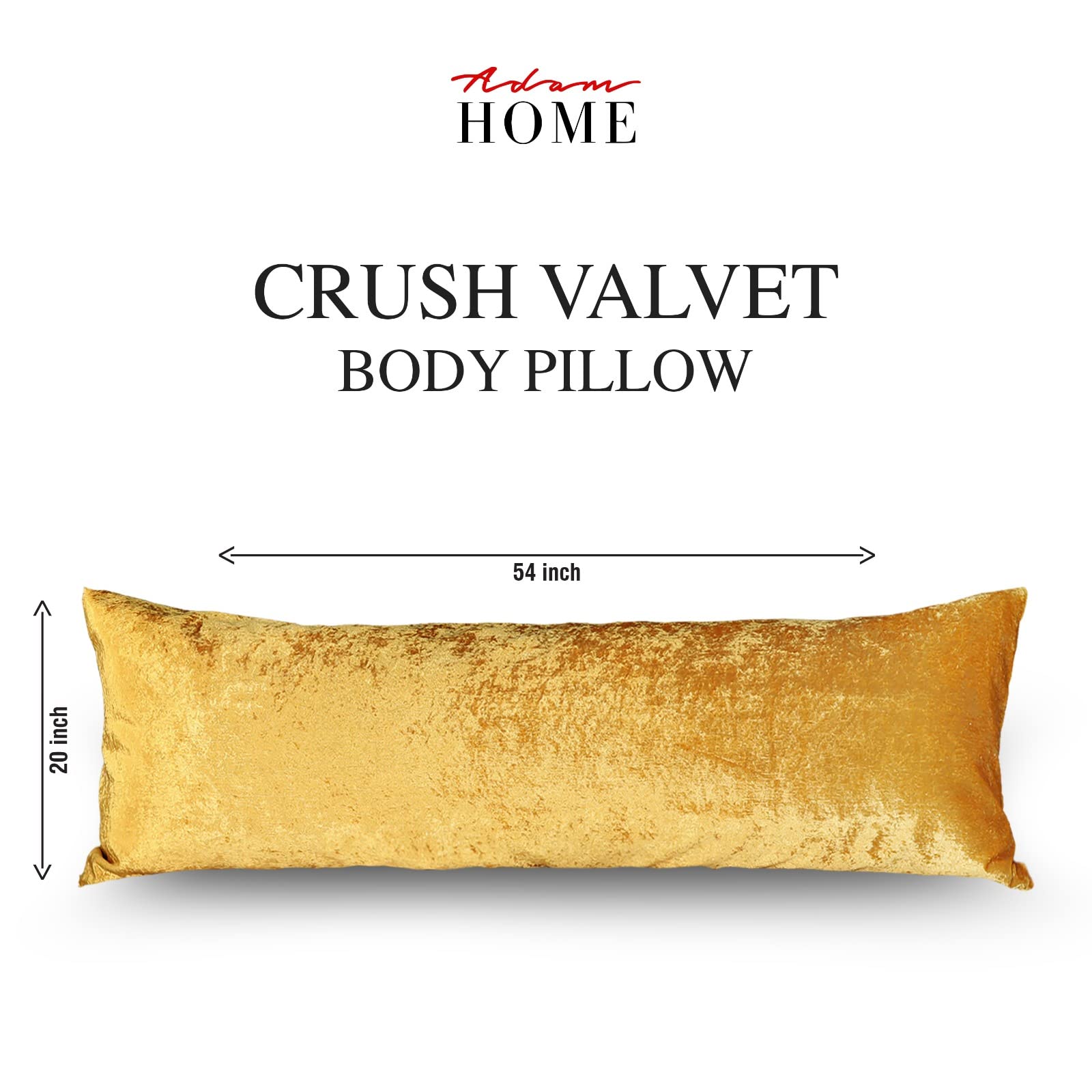 Crushed Velvet Bolster Pillow – 4 Colours, 3ft to 6ft (view 8)