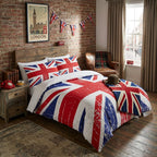 Union Jack Duvet Cover Set – Vintage Style Union Jack