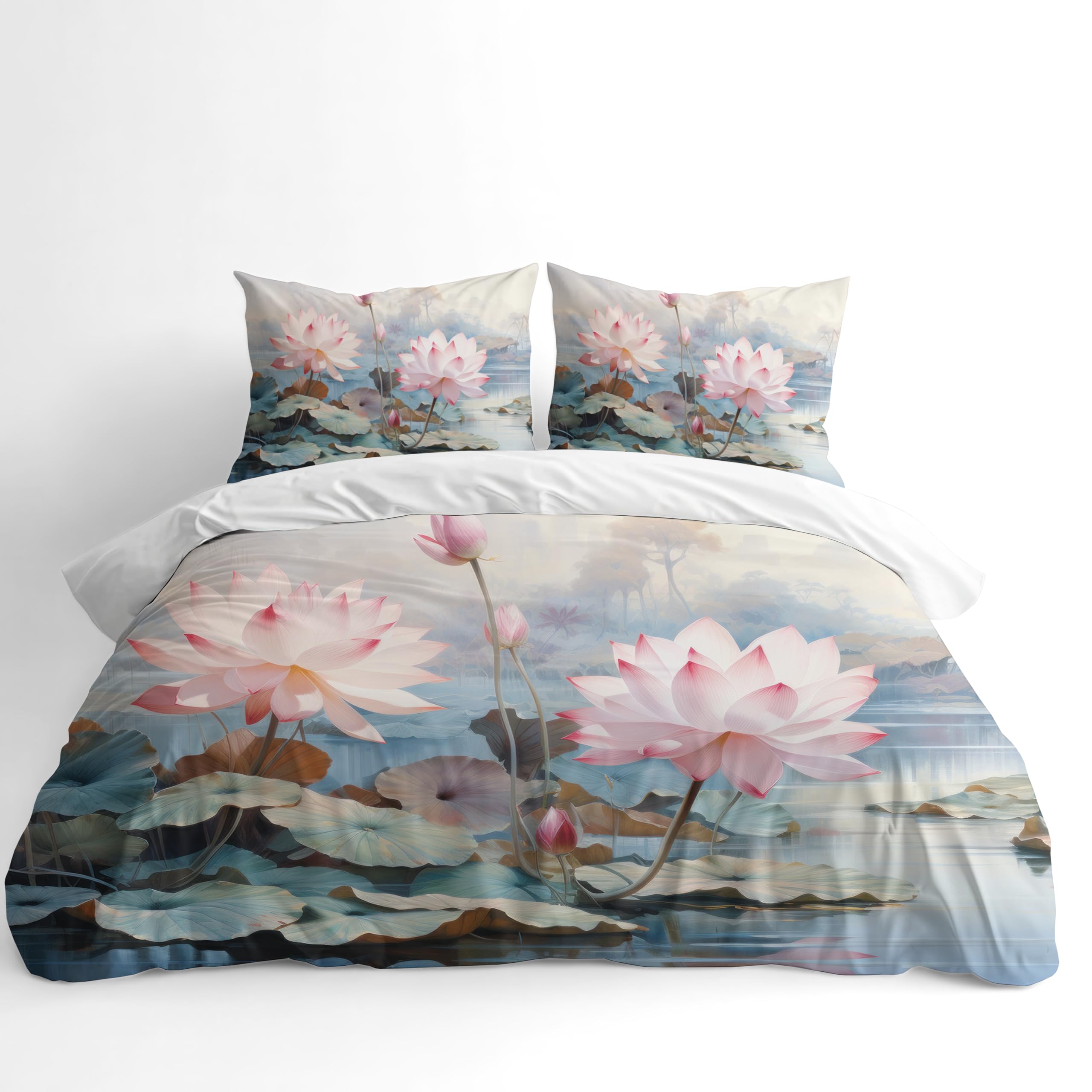 Botanical Duvet Cover Set – Water Lilies