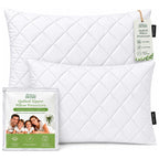 Quilted Pillow Protectors 50x75 cm – White
