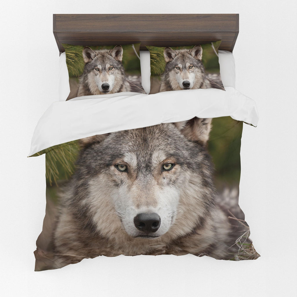 Animal Duvet Cover Set – Wolf in Jungle