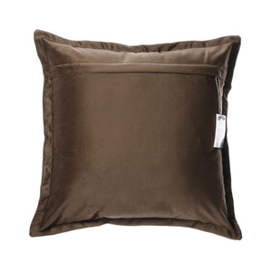 Oxford Velvet Cushion Cover - Pack of 2 - Chocolate