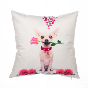 Valentines Cushion Cover “Lovely Dog”