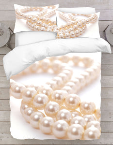 3D Pearls Duvet Cover Set
